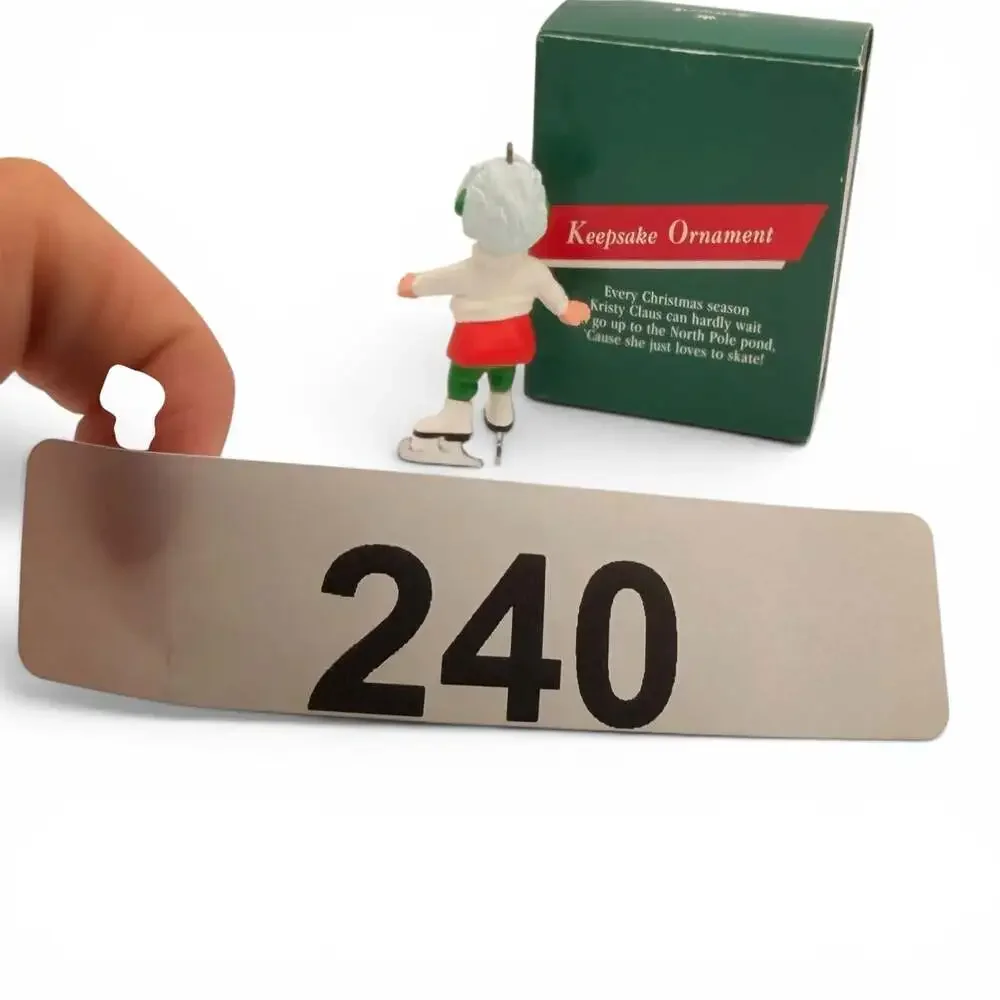 Vintage Hallmark Kristy Claus Skater 1989 Keepsake Christmas Ornament